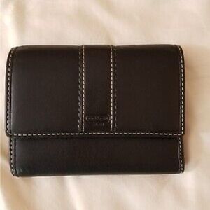 COACH HAMPTON BROWN LEATHER BIFOLD ZIP WALLET